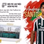 Hình ảnh công bố Andrey Santos gia nhập MU từ Chelsea với phí £48 triệu vào hè 2026, bao gồm Metadata, ảnh Polaroid và logo Thapcamtv.